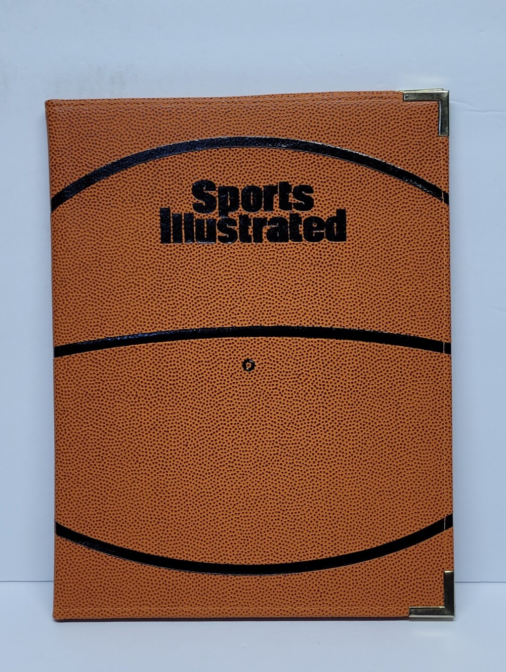 Vintage 90s Sports Illustrated Basketball  Notebook - Orange & Black